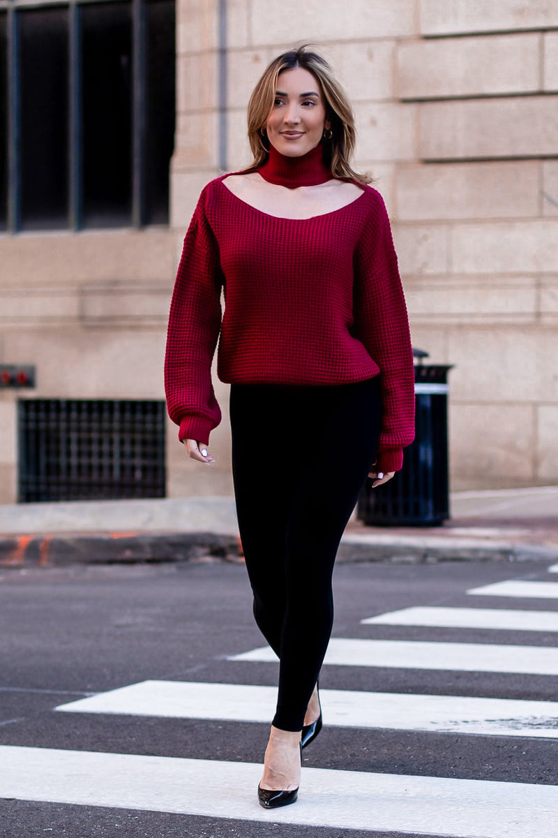 MARINE SWEATER [CRANBERRY]