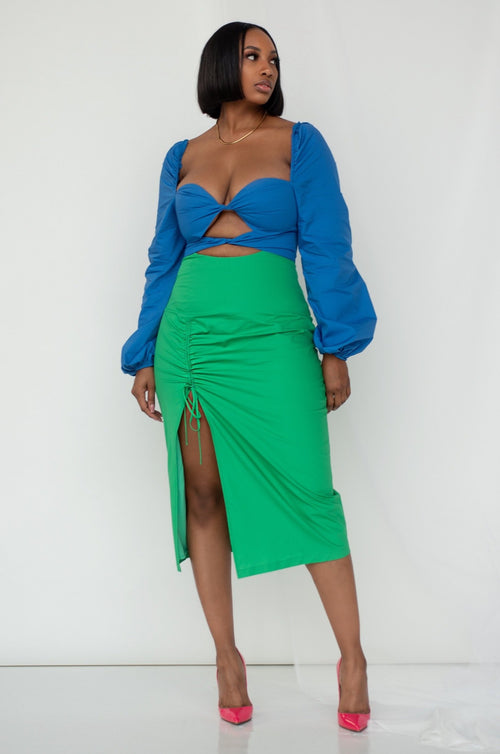SAMAR DRESS [GREEN]
