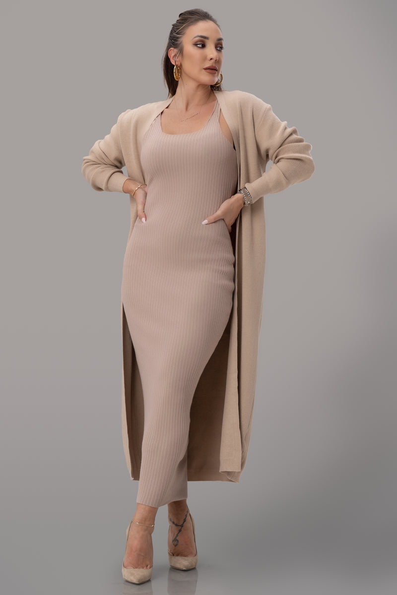 LAURIE DRESS [TAN]