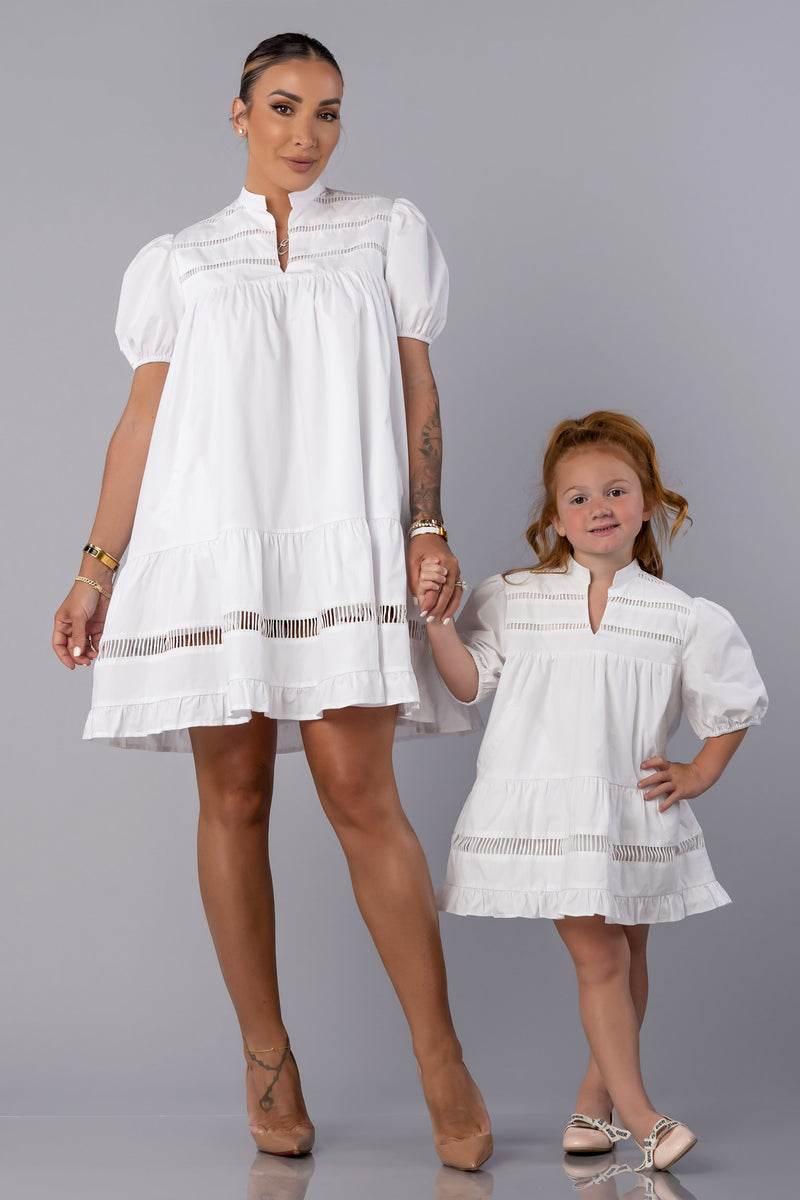 IVY LETICIA DRESS [WHITE]