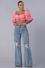 PRICILA TOP [PINK]