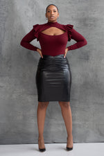 RAYDEN BODYSUIT [BURGUNDY]