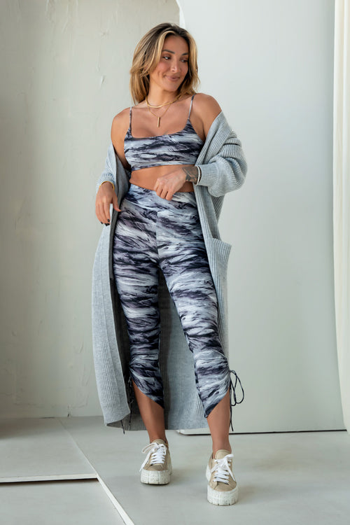 KENZIE SPORTS BRA [GRAY TIE DYE]