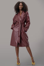 SASHA TRENCH COAT [BURGUNDY]