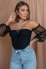 DOLLY TOP [BLACK]