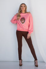 LEOPARD GRAPHIC SWEATSHIRT