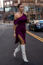 COURTNEY DRESS [PLUM]