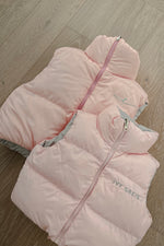 IVY SAM REVERSIBLE PUFFER VEST [PINK & GRAY]