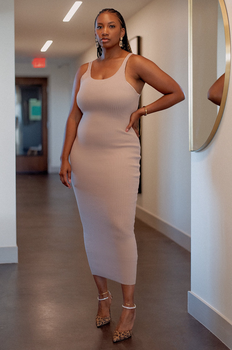 LAURIE DRESS [TAN]