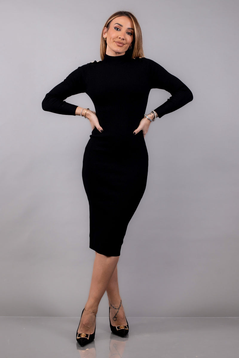 ANZHELA DRESS [BLACK]