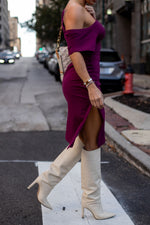 COURTNEY DRESS [PLUM]
