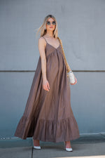 NADINE DRESS [TAUPE]