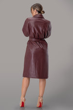 SASHA TRENCH COAT [BURGUNDY]
