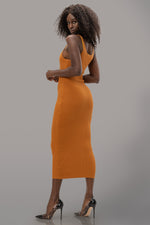 LAURIE DRESS [RUST]