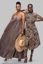 NADINE DRESS [TAUPE]