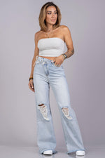 BELIZE TOP [GRAY STRIPED]