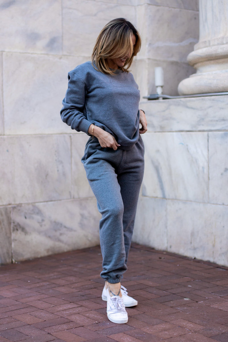 KAI JOGGERS [DARK HEATHER GRAY]