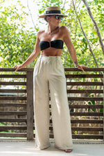 DELORES LINEN PANTS [OATMEAL]