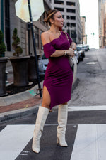 COURTNEY DRESS [PLUM]