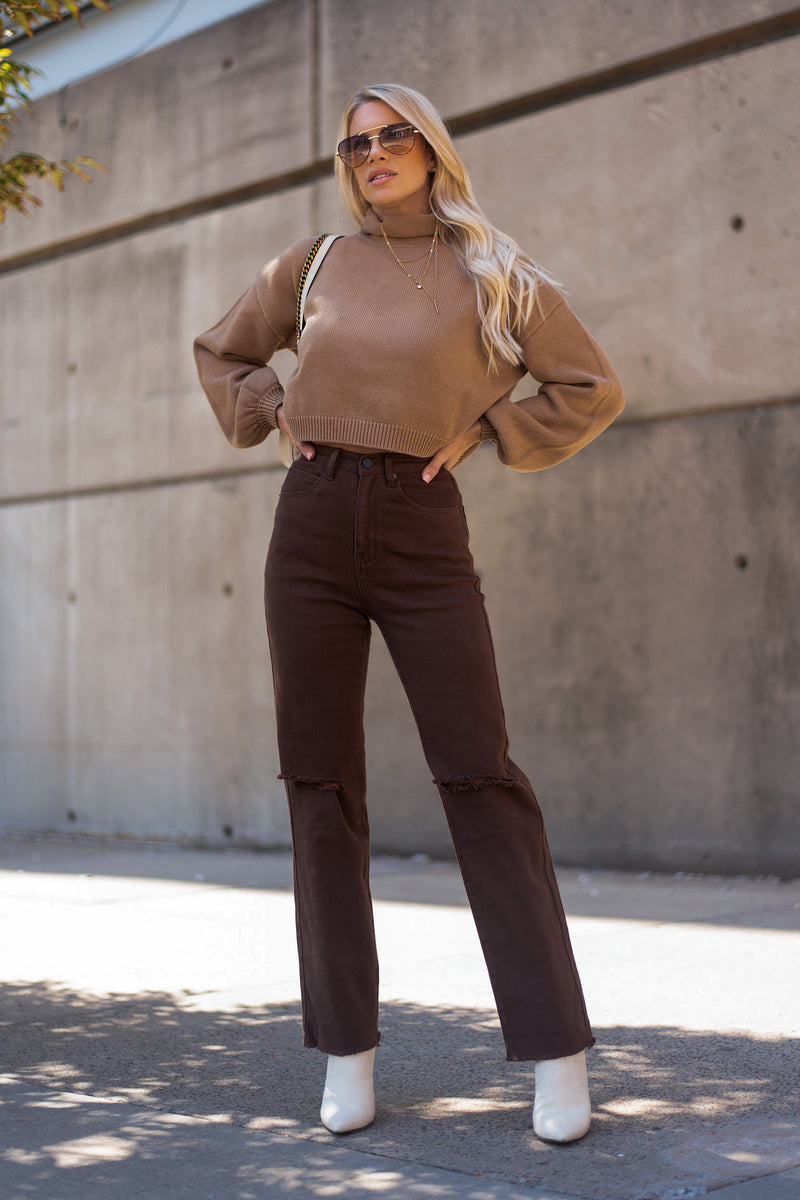 ERIN SWEATER [BROWN]
