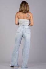 BELIZE TOP [GRAY STRIPED]