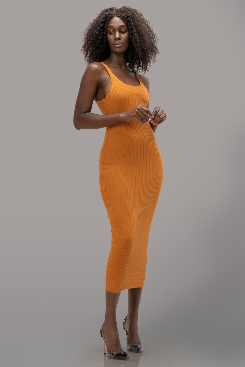 LAURIE DRESS [RUST]