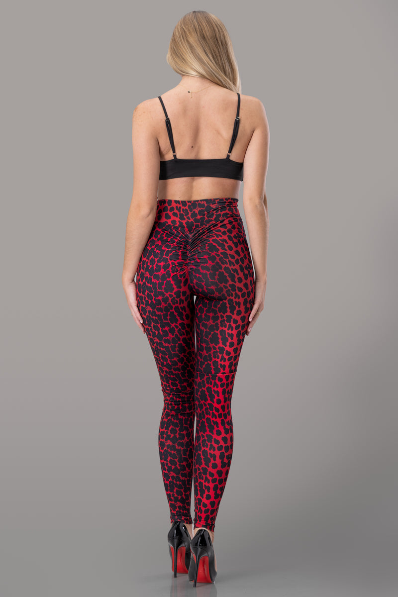 EGI LEGGINGS [RED LEOPARD]