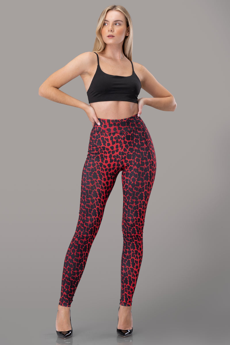 EGI LEGGINGS [RED LEOPARD]
