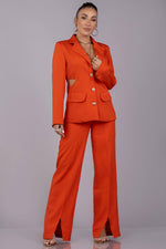AYAH BLAZER [ORANGE RED]