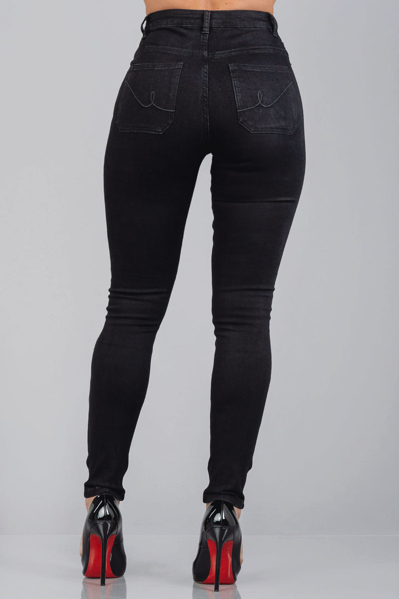 COREY SKINNY JEANS [BLACK NON-DISTRESSED]