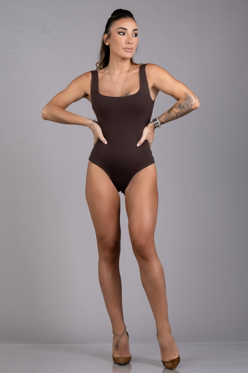 ALLURA BODYSUIT [BROWN]