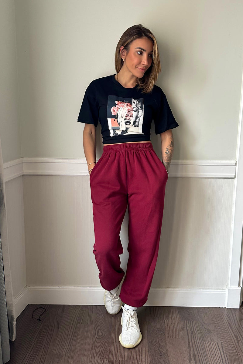 KAI JOGGERS [BURGUNDY]