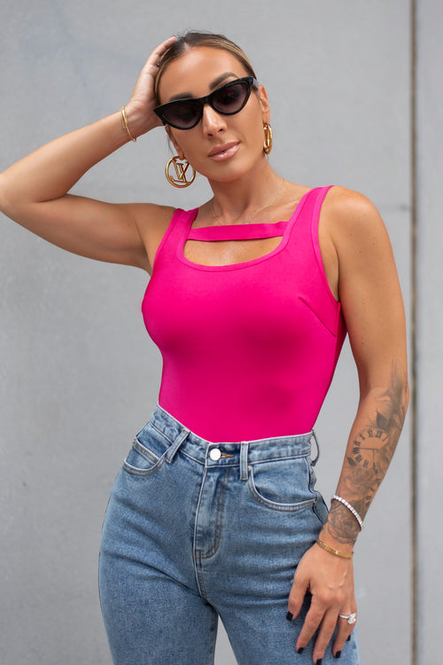 SHEMIKA BODYSUIT [HOT PINK]