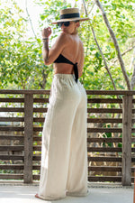 DELORES LINEN PANTS [OATMEAL]
