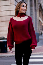 MARINE SWEATER [CRANBERRY]