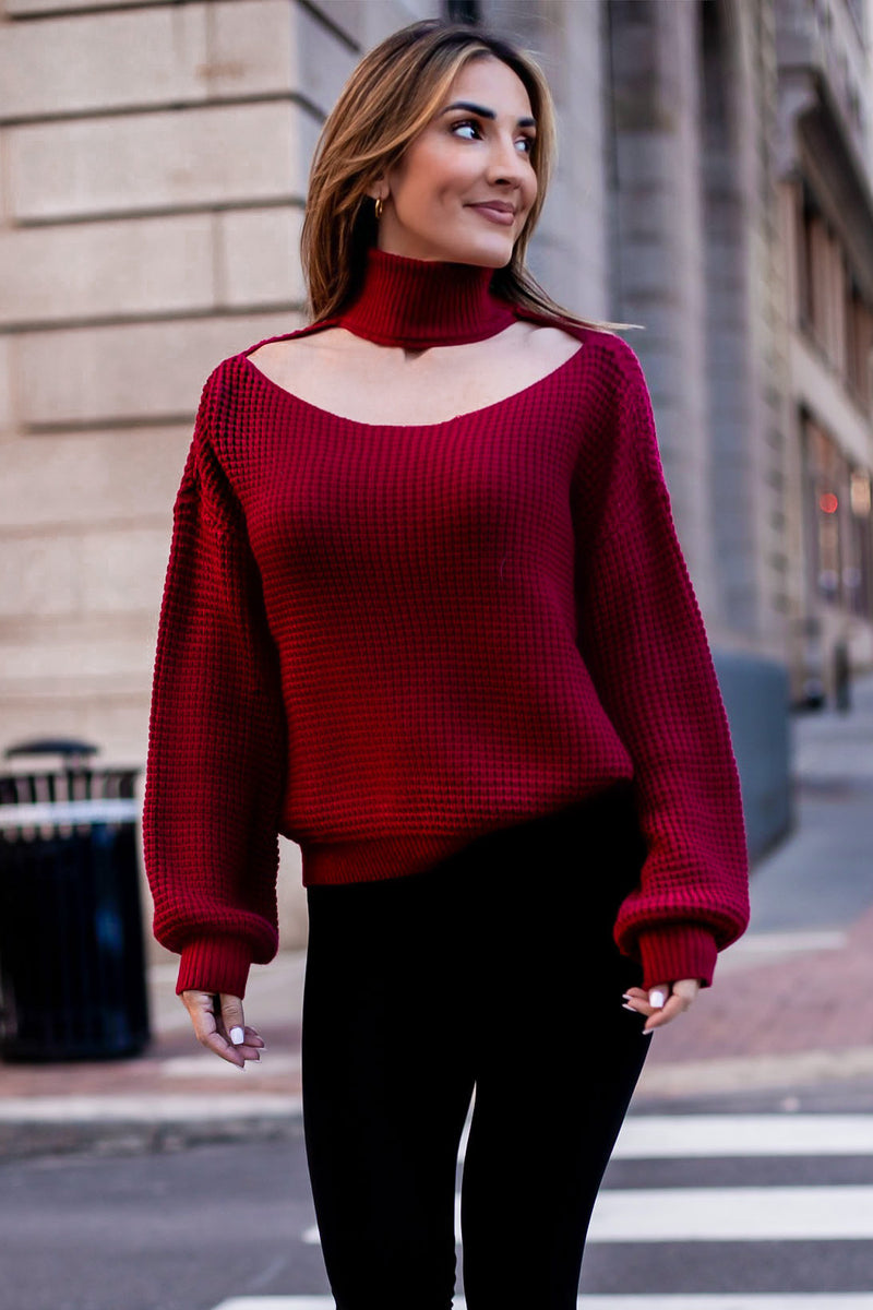 MARINE SWEATER [CRANBERRY]