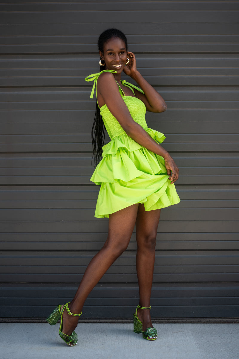 FAYE DRESS [GREEN]