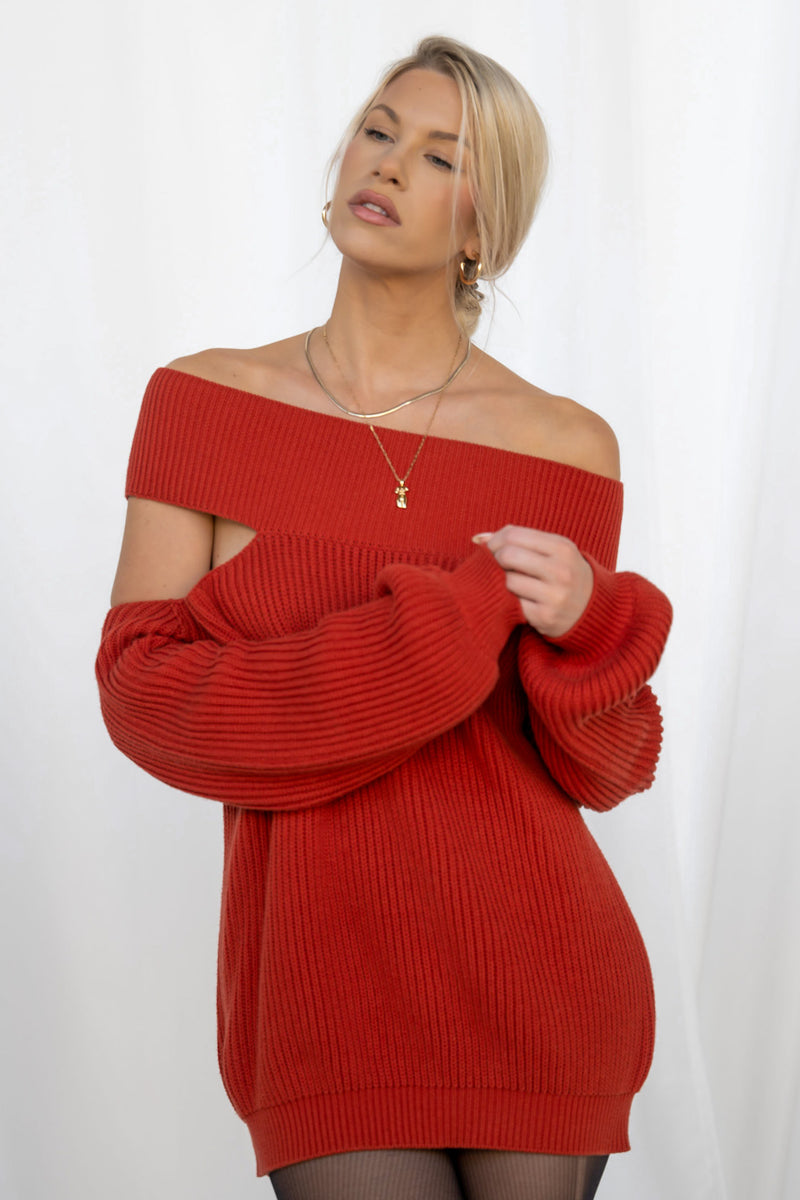 CHRISTINA SWEATER [CLAY]