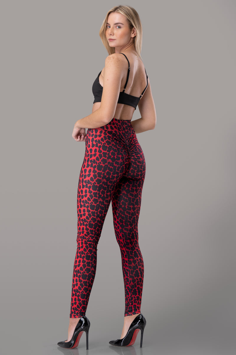 EGI LEGGINGS [RED LEOPARD]