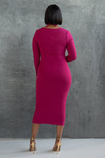 KATHY DRESS [MAGENTA]