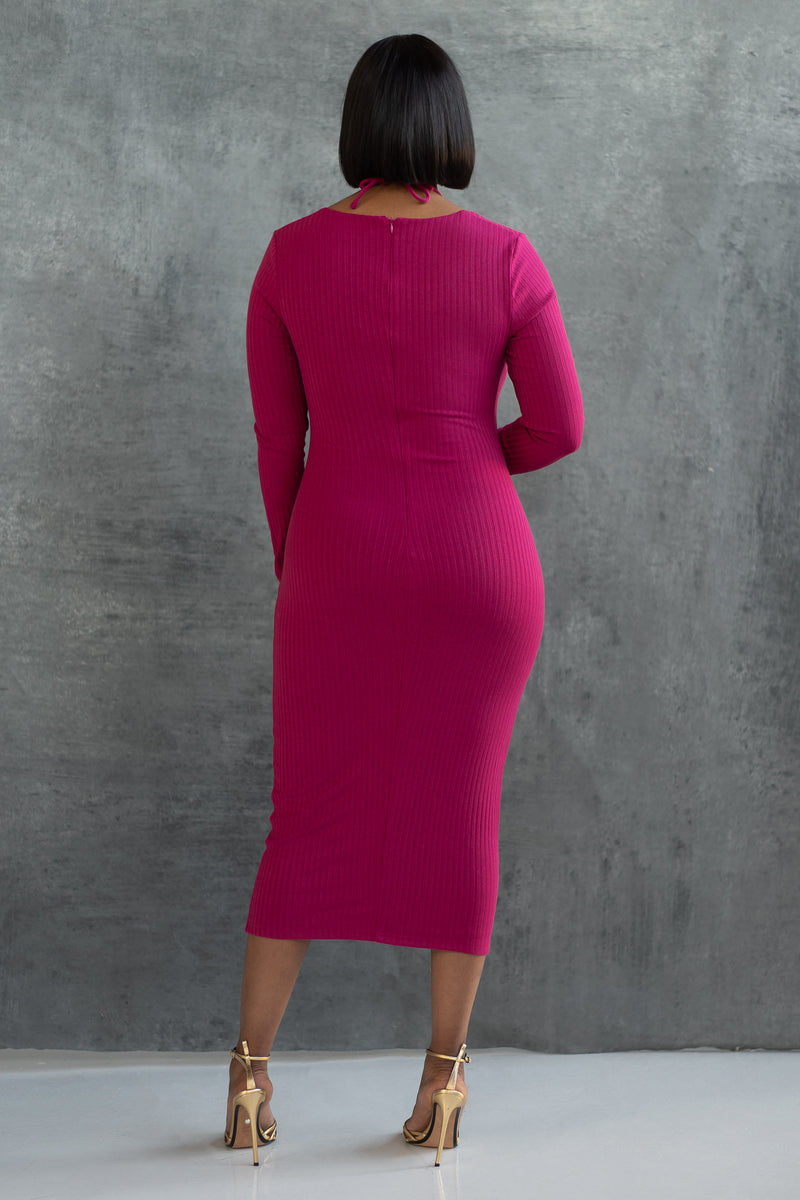 KATHY DRESS [MAGENTA]