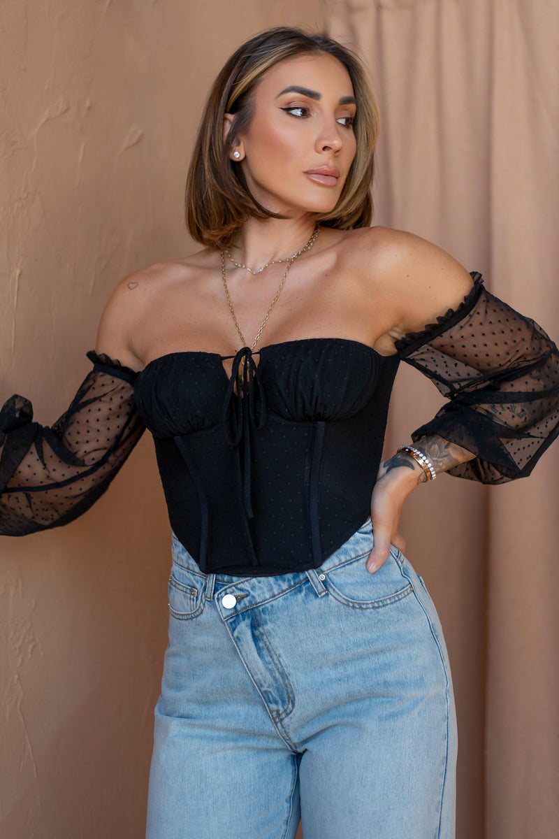 DOLLY TOP [BLACK]