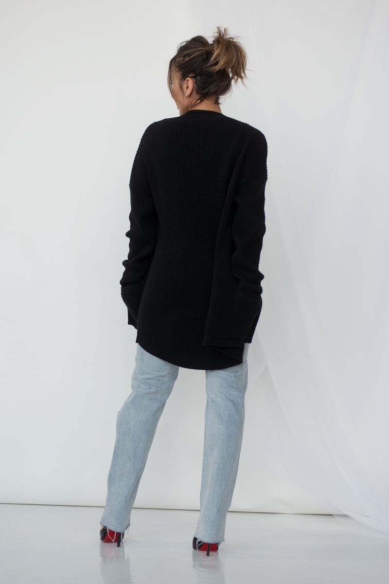 KRISTA CARDIGAN [BLACK]