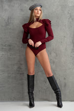 RAYDEN BODYSUIT [BURGUNDY]