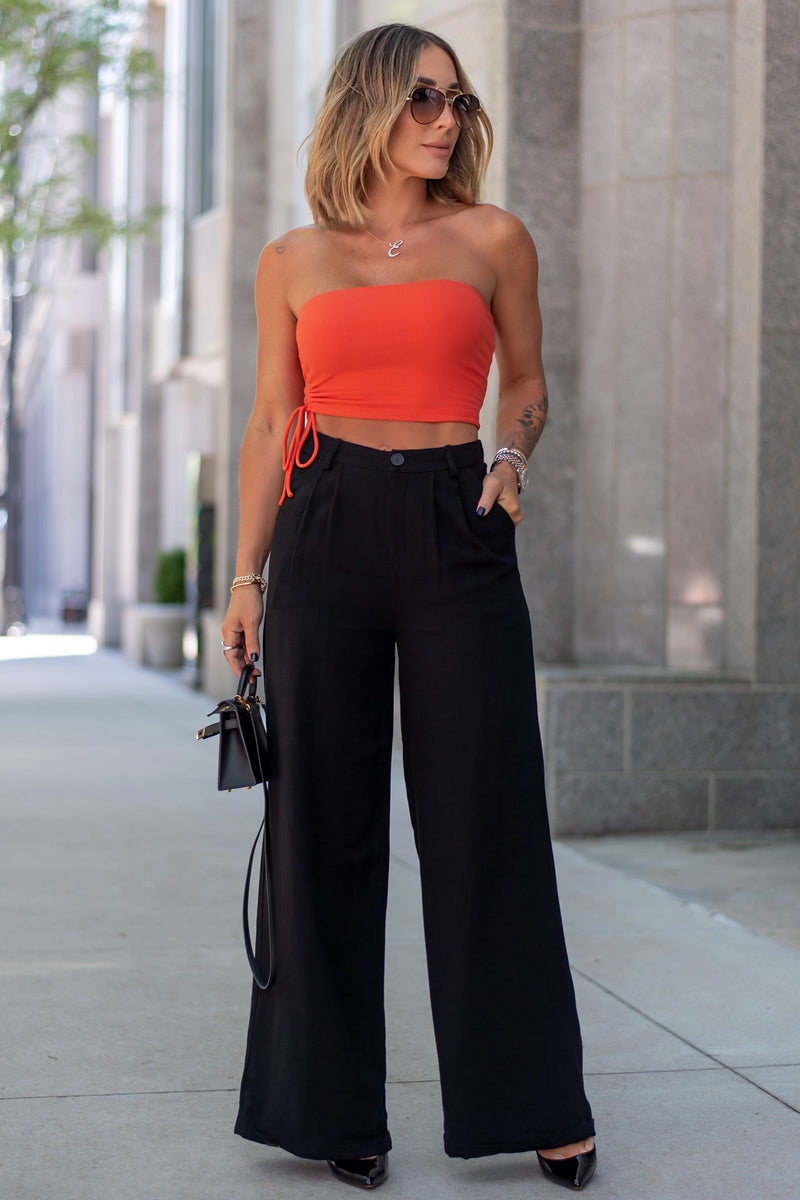 BELIZE TOP [ORANGE RED]
