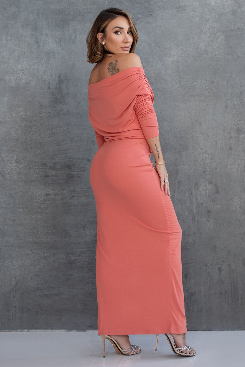 MILA DRESS [CORAL]