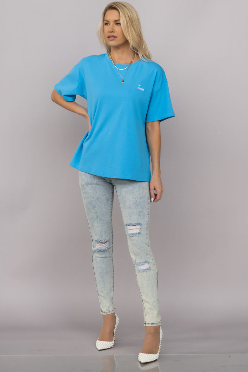 BYE DAD TEE [BRIGHT BLUE]