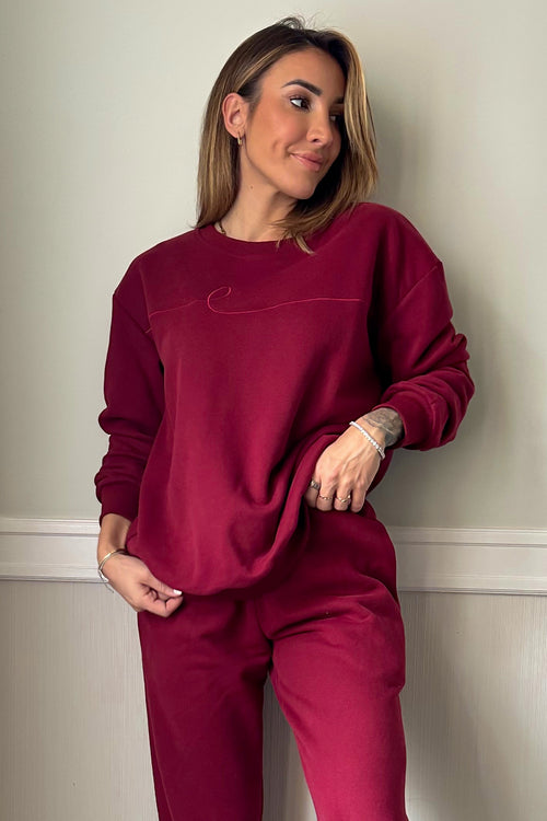 KAI CREWNECK [BURGUNDY]