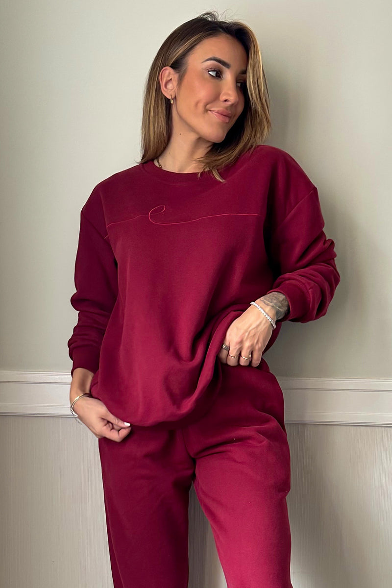 KAI CREWNECK [BURGUNDY]