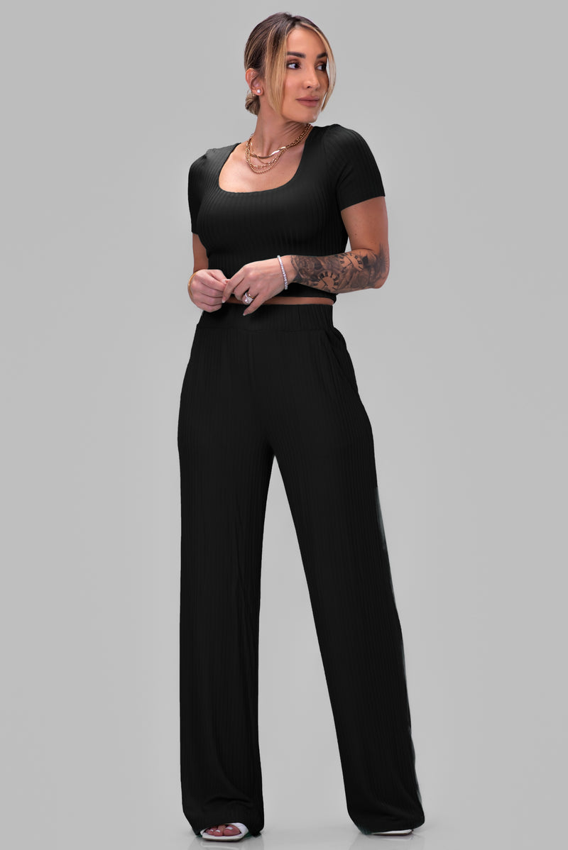 DIEYNABA PANT SET [BLACK]